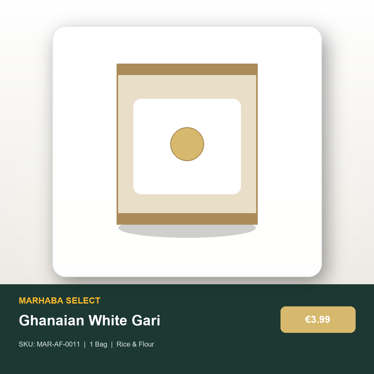 Ghanaian White Gari