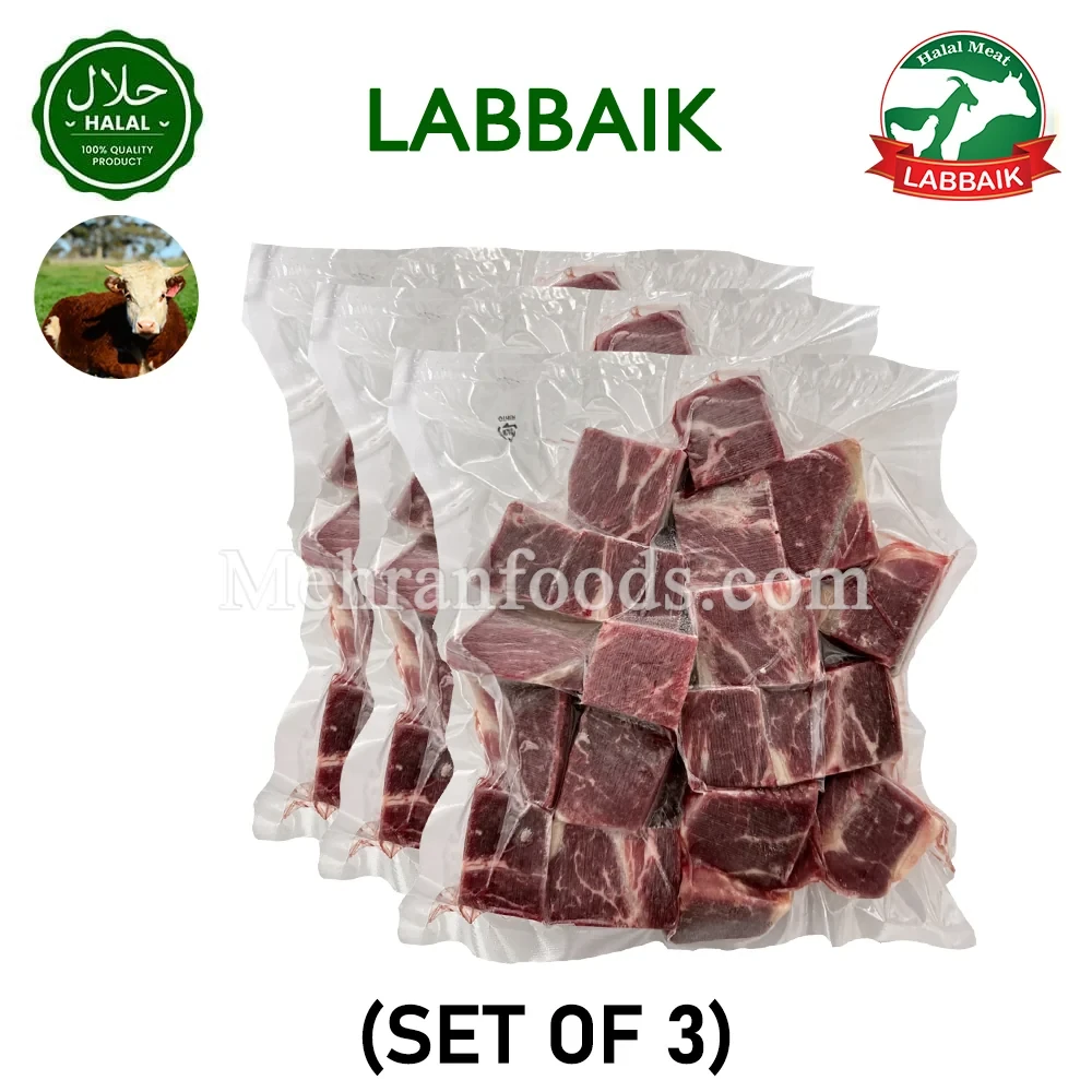 Fresh Halal Beef Cubes